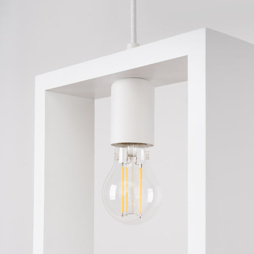 Sollux Lighting Hanglamp ARIES wit - 24x8x133cm