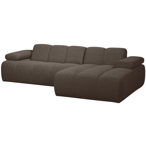 WOOOD chaise longue rechts Mojo - Bouclé - Bruin Melange - vtwonen shop