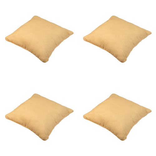 Madison sierkussen Napels - geel - 50x50x10cm - set van 4