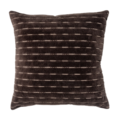 WOOOD kussens Isai - Katoen - Bruin - Set van 3 - vtwonen shop