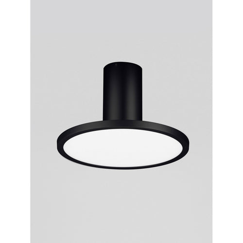 Nova Luce EKEI 20 cm geïntegreerde LED-plafondlamp, halfverzonken, zandkleurig zwart, LED 14W 1085lm 3000K