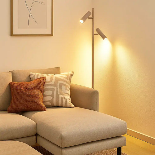 Freelight vloerlamp Undici - 2 lichts - 22  x 150   cm - beige