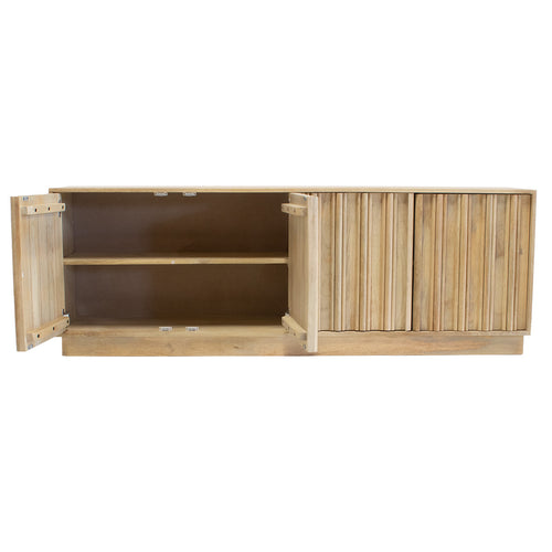 Giga Meubel Dressoir Nika - Mangohout - Naturel - 180x40x63cm - vtwonen shop