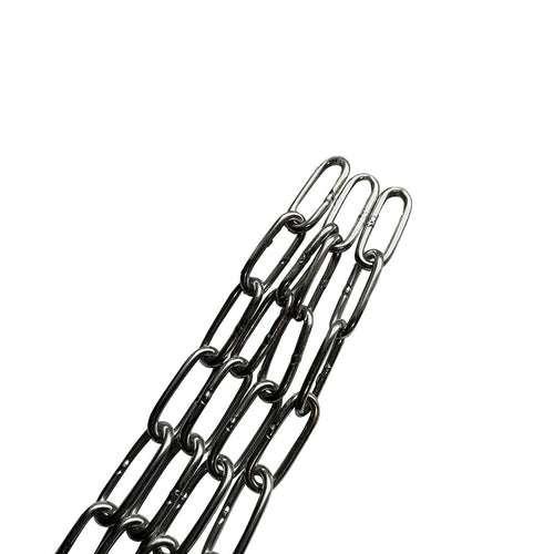 Platinum schaduwdoek Ketting schalm grijs 4mm - lang 2m - RVS - vtwonen shop