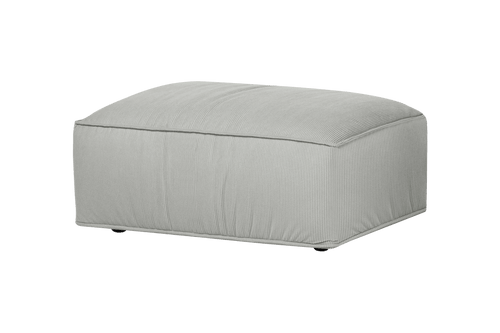 noo.ma Lobi Ottoman Chalk Grey Corduroy - voetenbank en extra zitplek