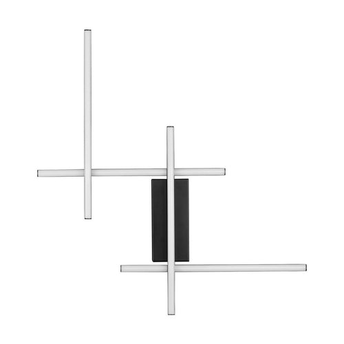 Nova Luce APECHO Geïntegreerde LED-wandlamp Sandy Black Triac dimbare LED 28W 1055lm 3200K