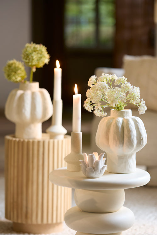 Light & Living vaas ALIVERI - Ø25x29cm - wit - vtwonen shop