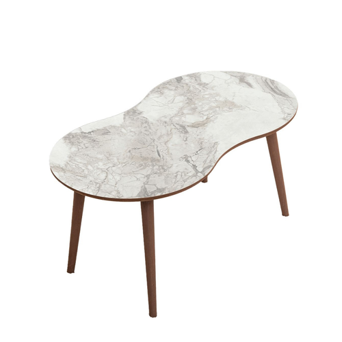 Calicosy - Salontafel NOCTIS - Wit marmereffect 99x54x45 cm