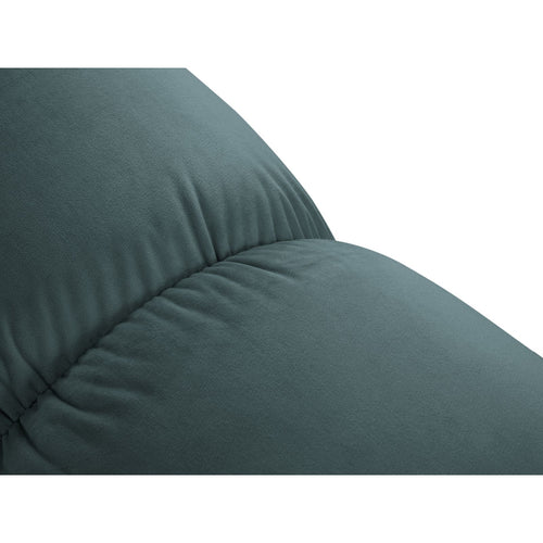 Cosmopolitan Design - Modulaire bank Cortina 3-zits, flueel turkoois - 94x282x70cm