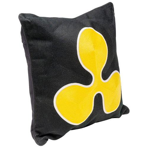 Kare Design Kussen Icon bloem zwart en geel