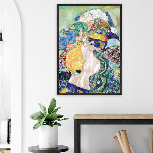 Artfulprints Poster met Lijst Gustav Klimt - Infant   - 50x70 cm - Meerkleurig