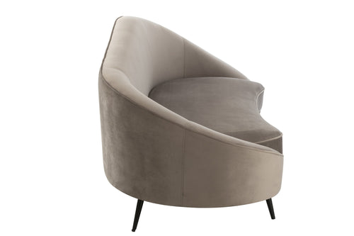 J-Line zetel Elisabeth - textiel - zilver