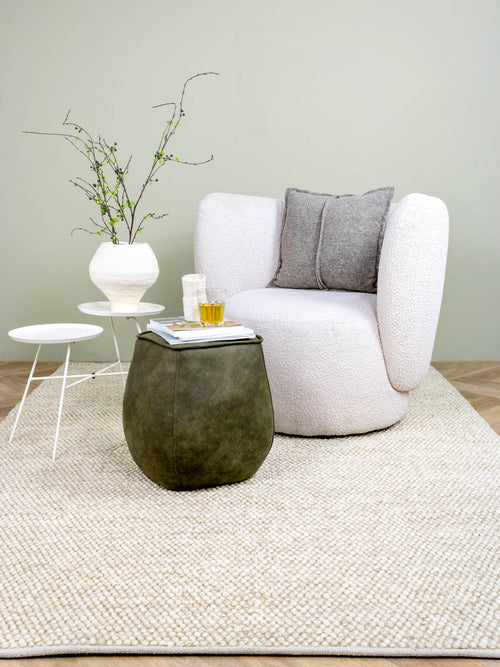 Vloerkleed MOMO Rugs Bubbles Beige 200 cm rond