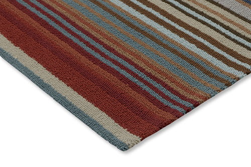 Vloerkleed Harlequin Spectro Stripes-Teal/Sedonia/Rust Outdoor 200x280 cm - vtwonen shop