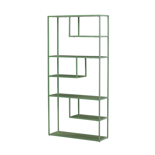 Nest living Jaxx Metalen Boekenkast Groen - 164 x 80 cm - vtwonen shop