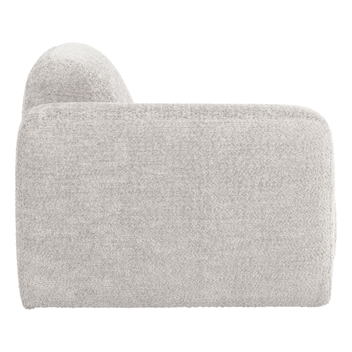 WOOOD 1-zits bank arm links Mojo Base - Wollig - Ecru - 74x105x97