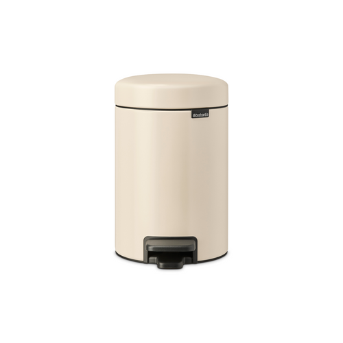 Brabantia NewIcon Pedaalemmer, 3 liter, kunststof binnenemmer - Soft Beige