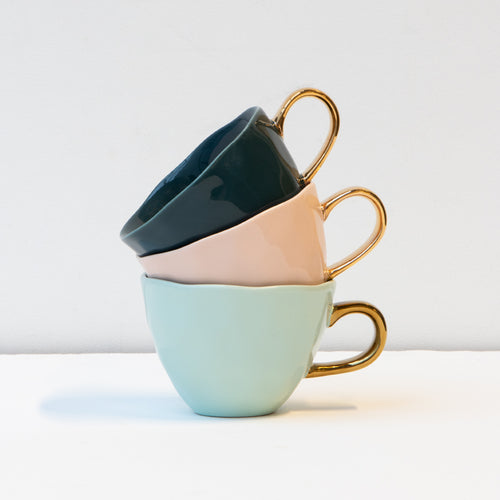 Urban Nature Culture Good Morning kopje Cappuccino / Tea - Celadon - 11x8cm - vtwonen shop