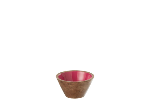 J-Line kom Kos - hout - fuschia - small - vtwonen shop