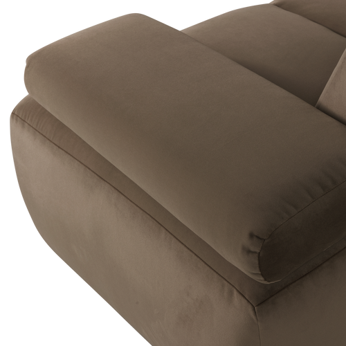 WOOOD 1,5-zits bank arm rechts Mojo - Velvet - Taupe - 74x164x97