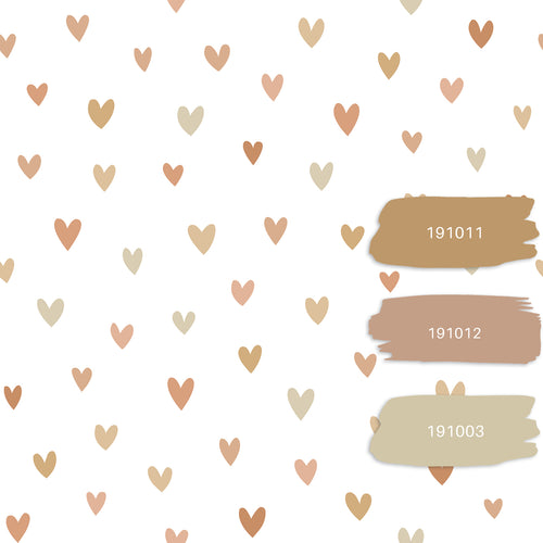 ESTAhome behang hartjes terracotta en beige - 53 cm x 10.05 m - 139755 - vtwonen shop