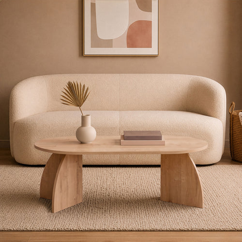 Calicosy - SELENE Salontafel - Licht hout - 120x60x40 cm