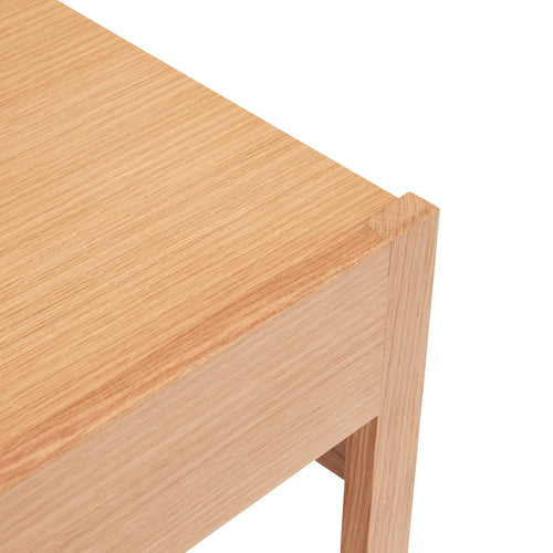Hübsch bijzettafel Forma - mdf/eikenfineer/eikenhout - 50x51xh45cm