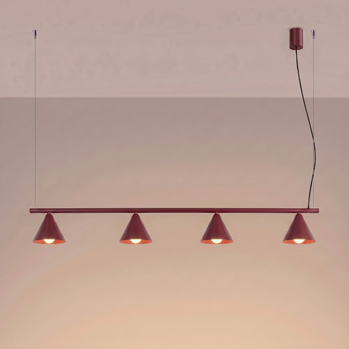 Sollux Lighting Kroonluchter NOX 4L bordeaux - 122x14x215cm