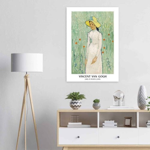 Artfulprints  Vincent van Gogh - Girl in white   poster 50x70 cm