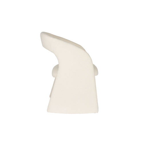 Housecraft Living Maire Stoel/ Eetkamerstoel Bouclé Off-White - Beige