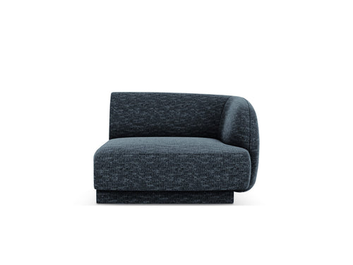 Micadoni - Rechter module "Miley" chenille koningsblauw - 90x90x70cm