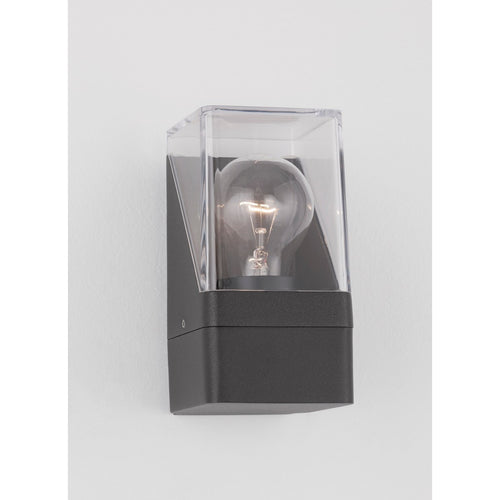 Merano Aurora 16cm Outdoor Moderne Wandlamp Antraciet Aluminium, LED E27 IP65