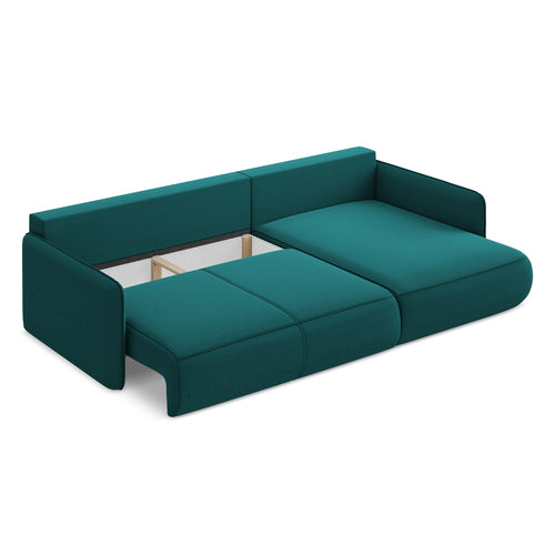LaMiaSofa hoekbank rechts Palermo - velours - marien - 240x148x86