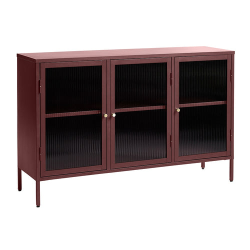 Olivine Katja metalen sideboard rood - 132 x 40 cm - vtwonen shop