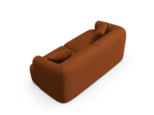 Cosmopolitan Design Modulaire bank Campi 2-zits, structurele stof baksteen - 90x180x70cm