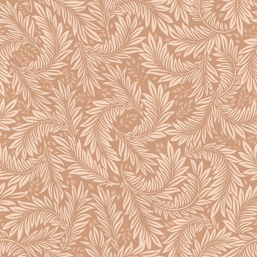 ESTAhome behang bladeren terracotta - 50 x 900 cm - 131140 - vtwonen shop