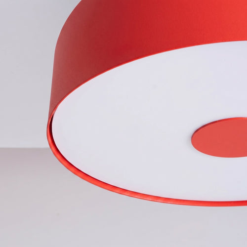 Sollux Lighting Plafondlamp OMIQ rood - 30x30x15cm