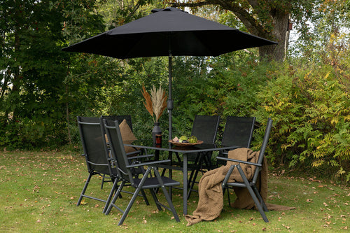 Rebellenclub parasol camelli tuinset met - zwart - vtwonen shop