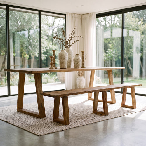 Raw Materials Farmwood houten eetkamerbank - 200 cm