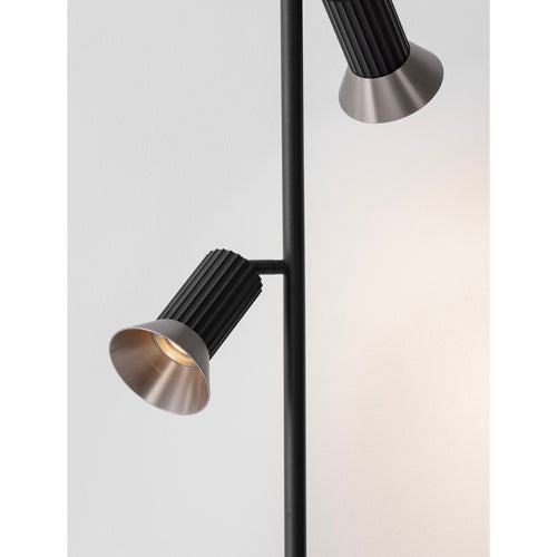 Nova Luce LUVIA Vloerlamp met meerdere armen, oxidebrons, zwart, LED GU10 2x10W