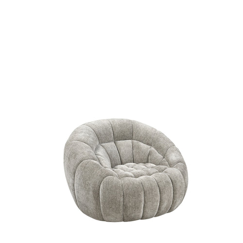 LABEL51 Fauteuil Cloud - Grijs Stof - Draaibaar