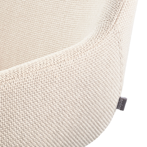 Nolon Noa-Mae Eetkamerstoelen Set van 2 - Beige - Witte Poten