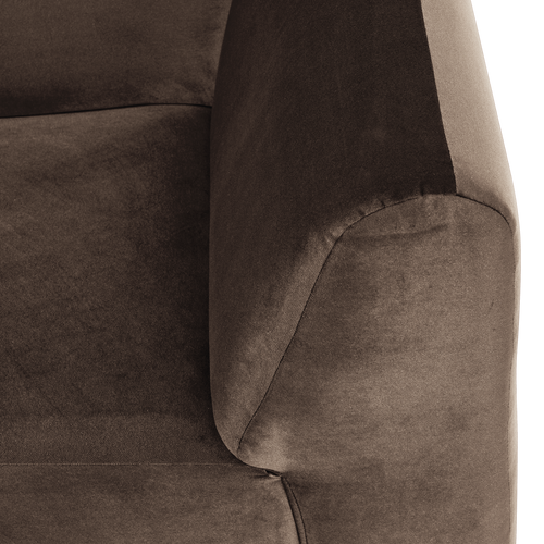 WOOOD hoekelement recht Mojo Base - Velvet - Bruin - 74x105x105