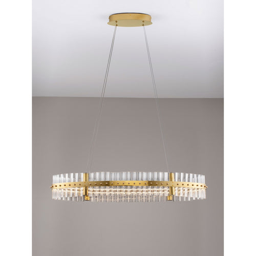 Nova Luce ΚΕΖΟ Hanglamp Platina Goud Triac Dimbaar LED 45W 2700lm 3500K