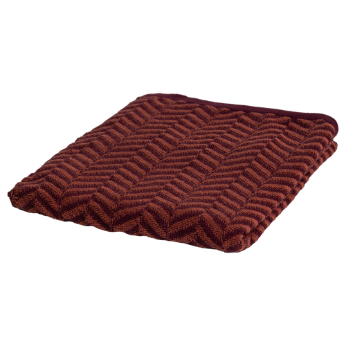 WOOOD plaid 130x170 cm Suna - Katoen - Bordeauxrood/Paars