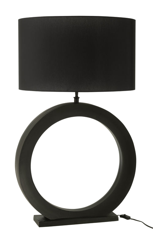 J-Line lamp Rond - aluminium - zwart