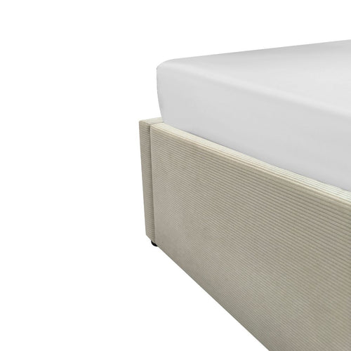 Calicosy - ROMY Opbergbed bekleed - Grijs - 152x204x36,5 cm