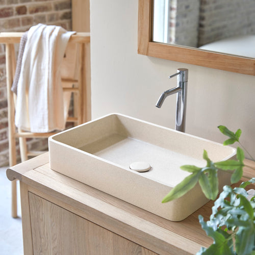 Tikamoon Waskom in crème terrazzo b. 50.5 cm - Beige
