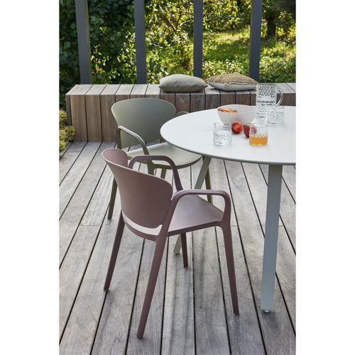 WOOOD tuinstoel Bent - Kunststof - Paars/Bruin - 75x57x56 - Set van 2 - vtwonen shop