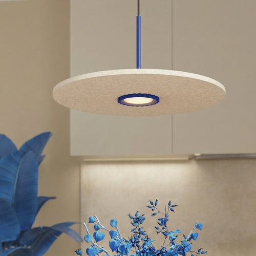 Sollux Lighting Hanglamp OVO 1 ultramaryna/beżowa filc Gx53 - 40x40x125cm